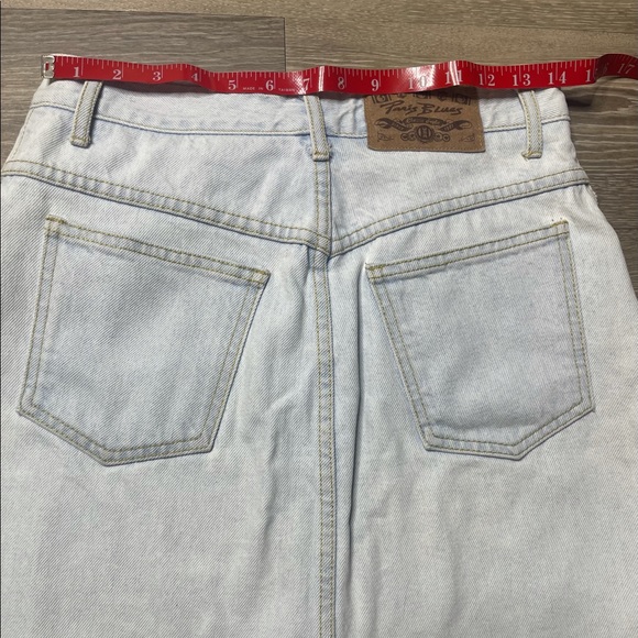 PARIS BLUES denim skirt button down size 9 - Picture 4 of 4